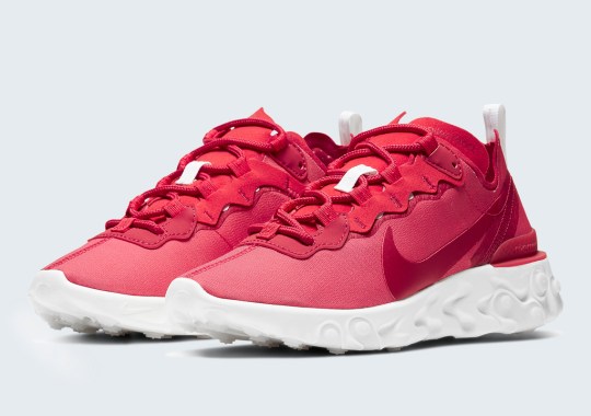 The Nike React Element 55 Goes Full Red For Valentine’s Day