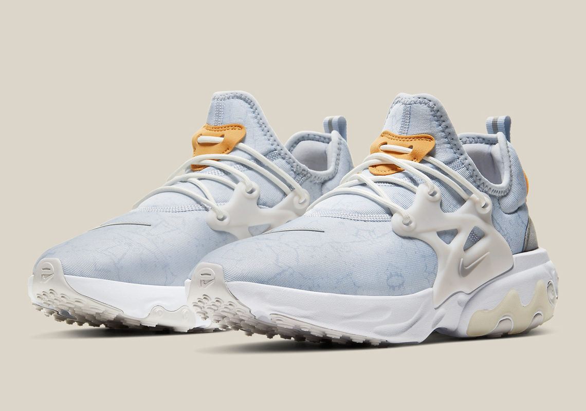 The Nike React Presto Premium Utilizes A Marble Exterior Pattern