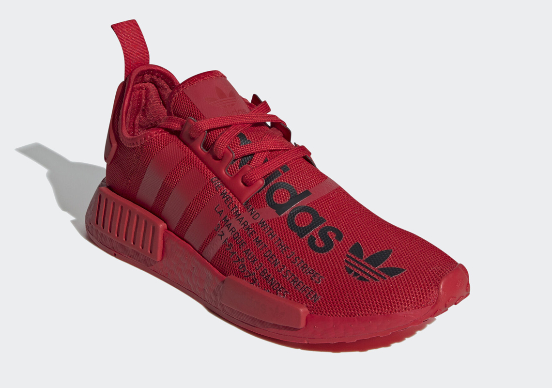 adidas Adds Oversized Branding To Triple Red NMD R1s