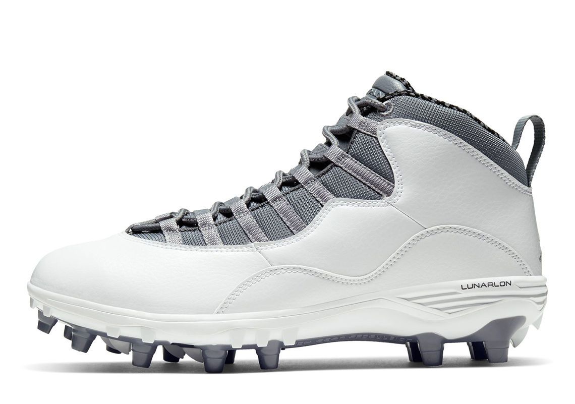 Air Jordan 10 Baseball Cleat Grey Release Info 1