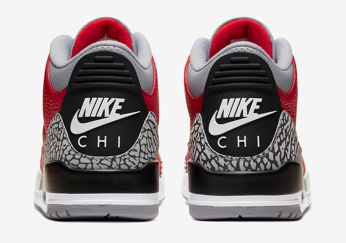 Official Images Of The Air Jordan 3 Retro SE "Red Cement" For Chicago