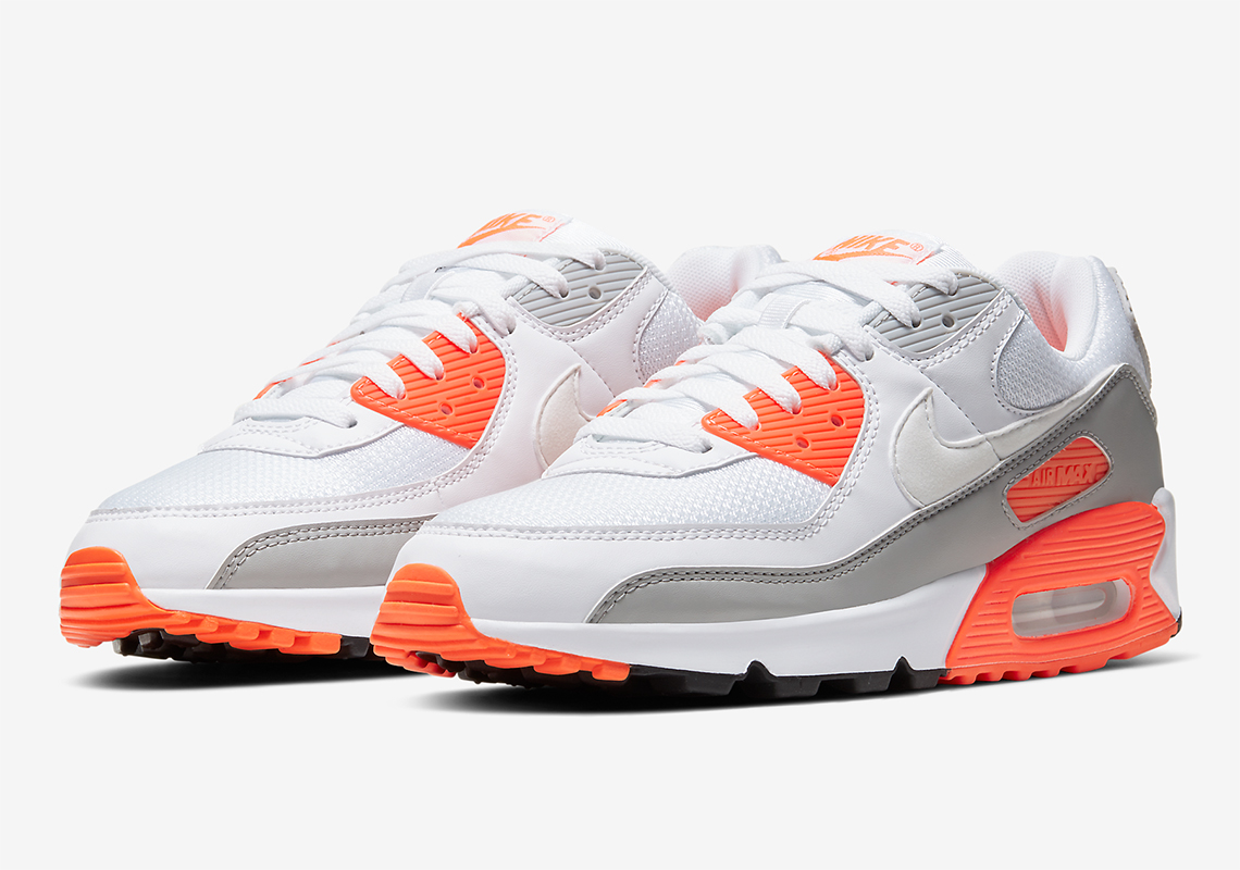 Nike Adds Hyper Orange Accents To The Air Max 90