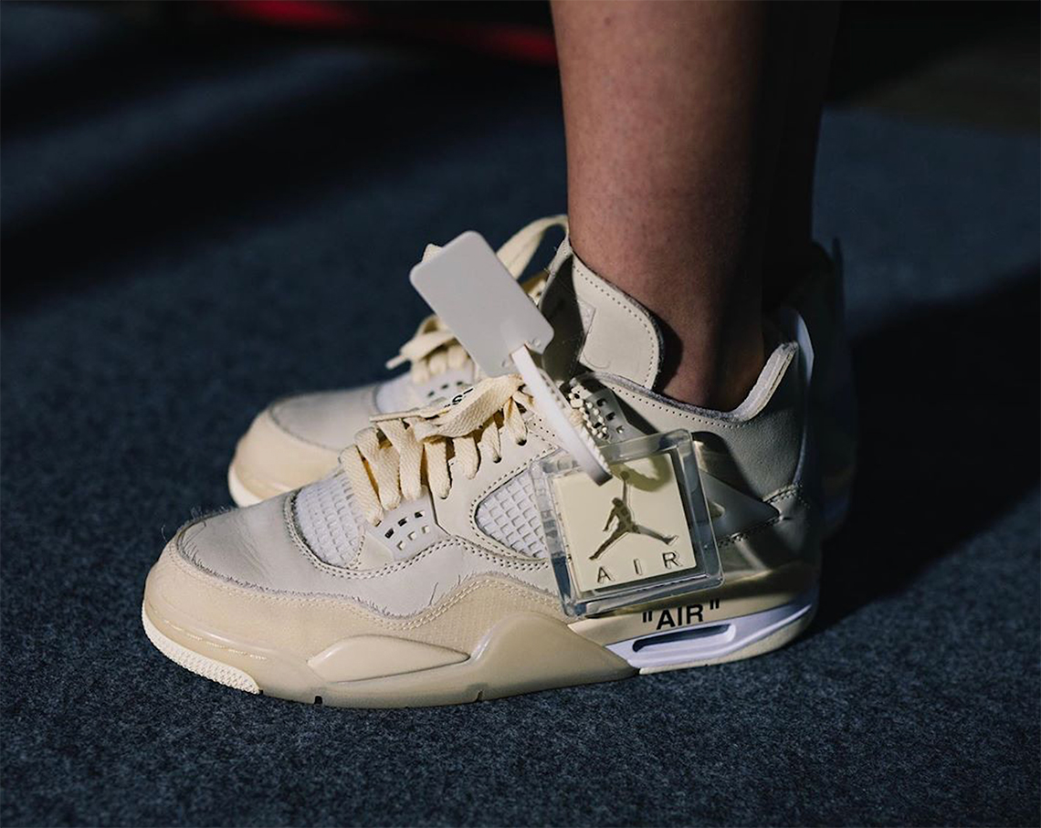 Off White Air Jordan 4 Tan 2