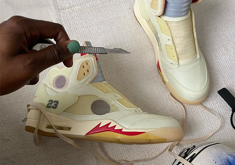 Virgil Abloh Reveals White Off White Jordan 5 "Plot Twist"