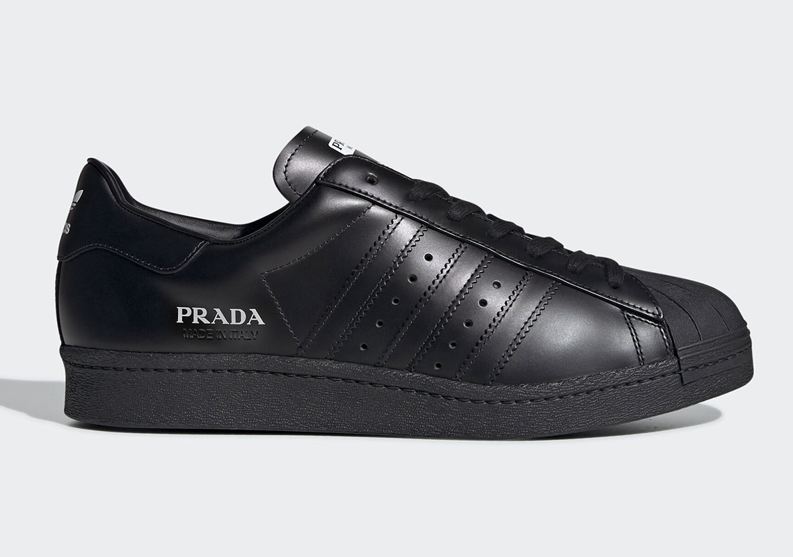 Prada Adidas Superstar Black Fw6679 1