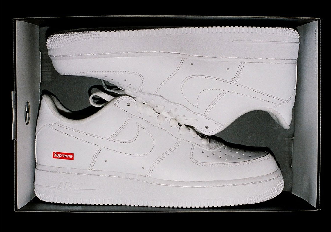 Supreme Nike Air Force 1 White Cu9225 100