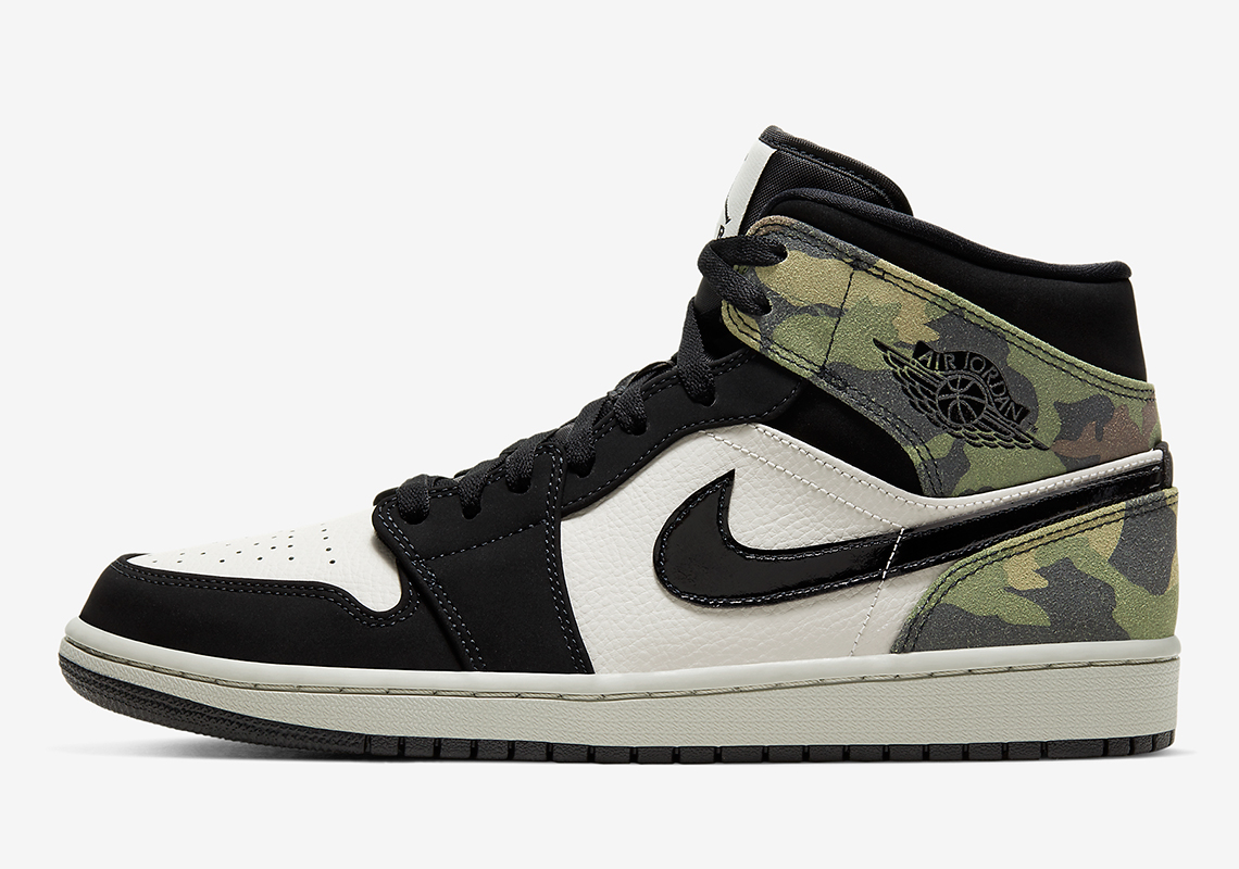 Air Jordan 1 Mid Camo Cw5490 001 1