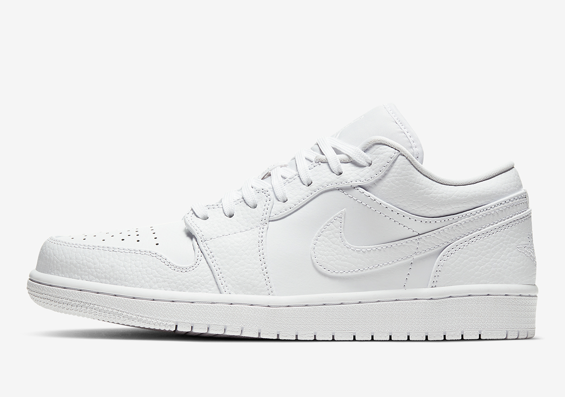 Air Jordan 1 Low Triple White 553558 130 2