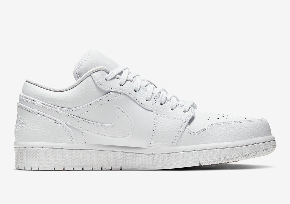 Air Jordan 1 Low Triple White 553558 130 4