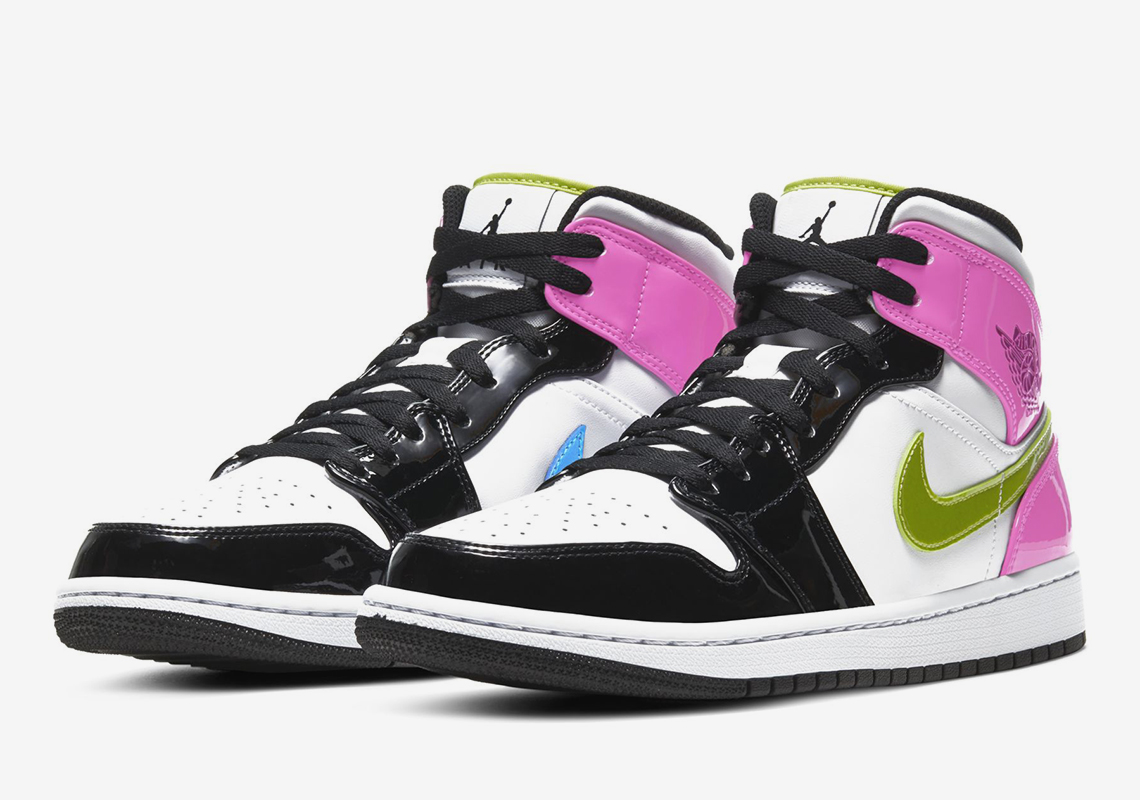 The Air Jordan 1 Mid Is Covered In Patent Leather Pastels And More