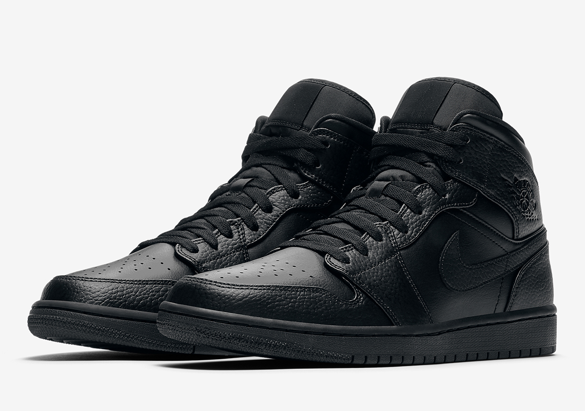 Jordan Brand Is Replenishing Shelves With Triple Black Air Jordan 1 Mids