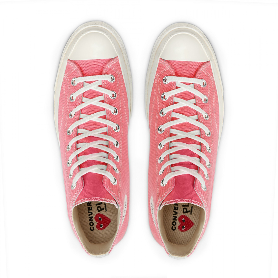 Cdg Play Converse Chuck 70 High Pink 3