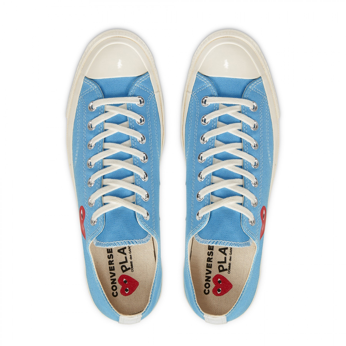 Cdg Play Converse Chuck 70 Low Blue 3