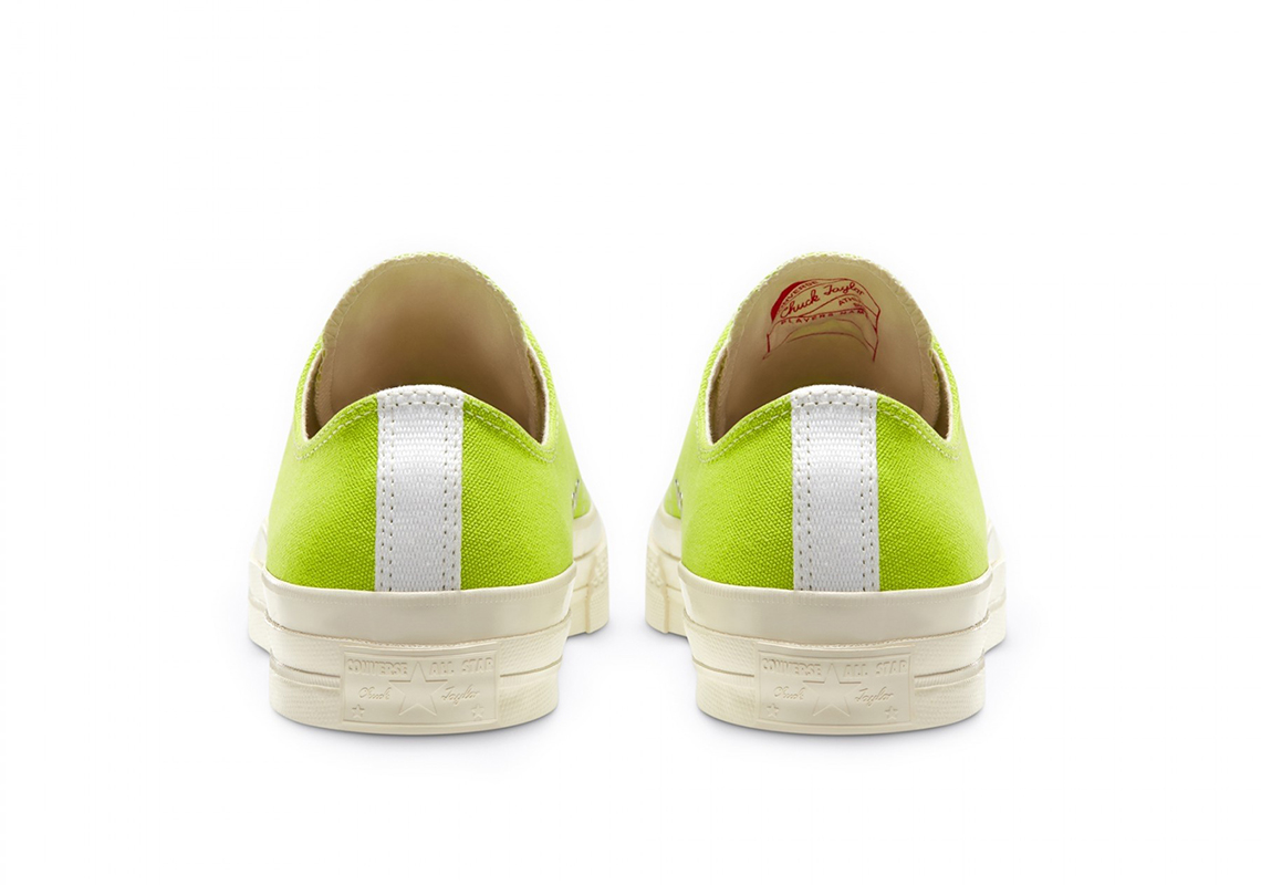 Cdg Play Converse Chuck 70 Low Green 4