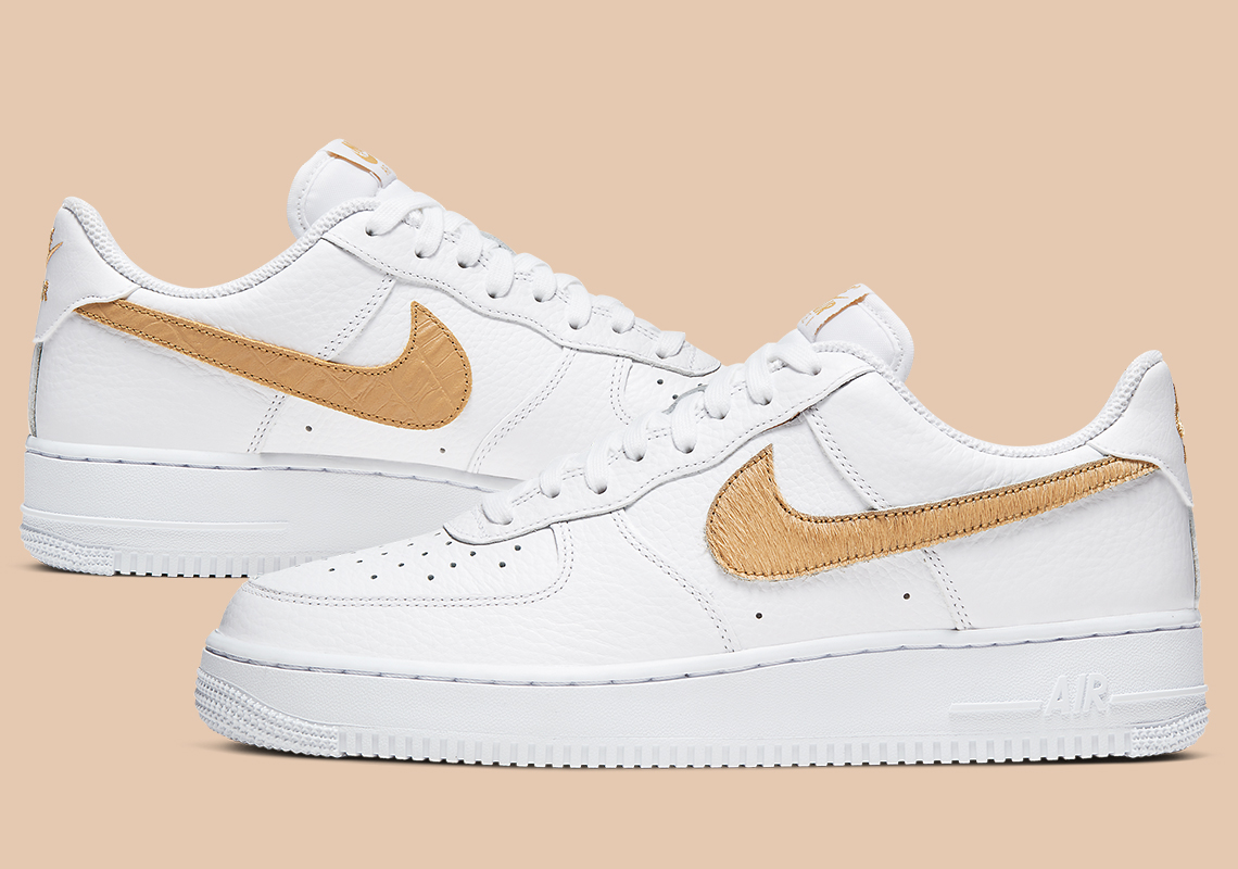 Tumbled Leather And Pony Hair Dress Up This Nike Air Force 1 Low