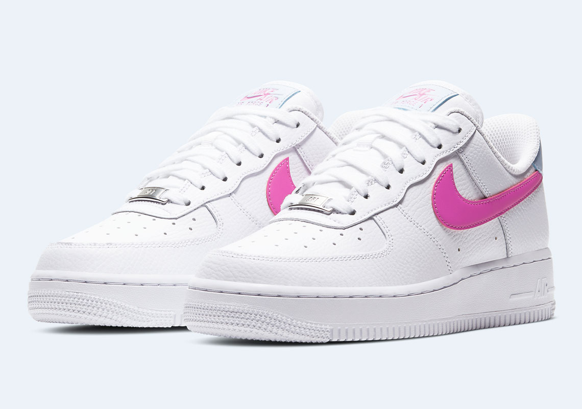 Nike Adds "Fire Pink" Swooshes To The Air Force 1 Low