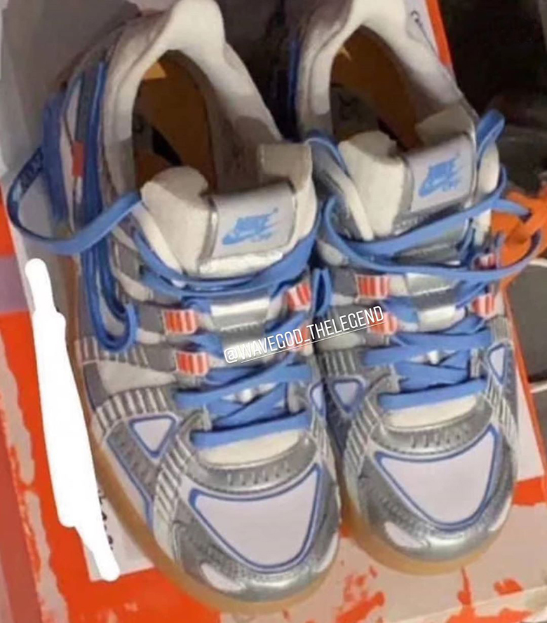 Off White Nike Rubber Dunk White Blue Orange Release Info 2