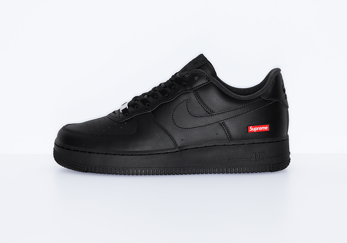 Supreme Nike Air Force 1 White Black Release Date 4