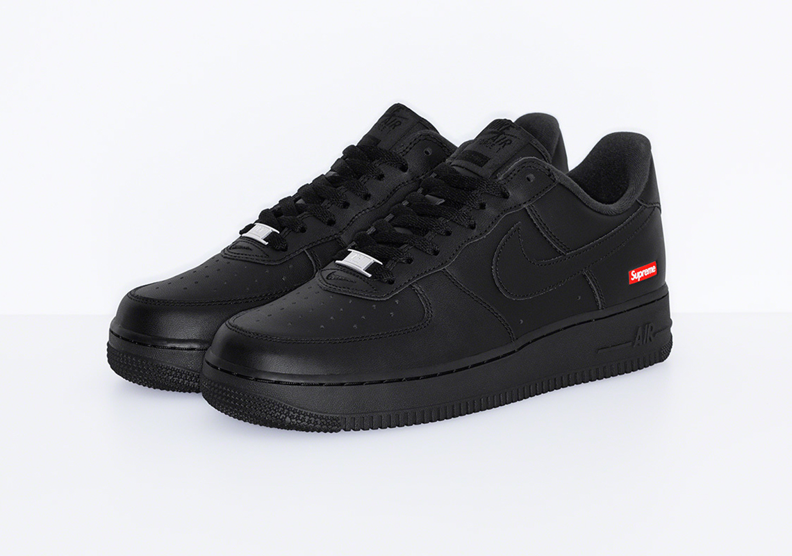 Supreme Nike Air Force 1 White Black Release Date 5