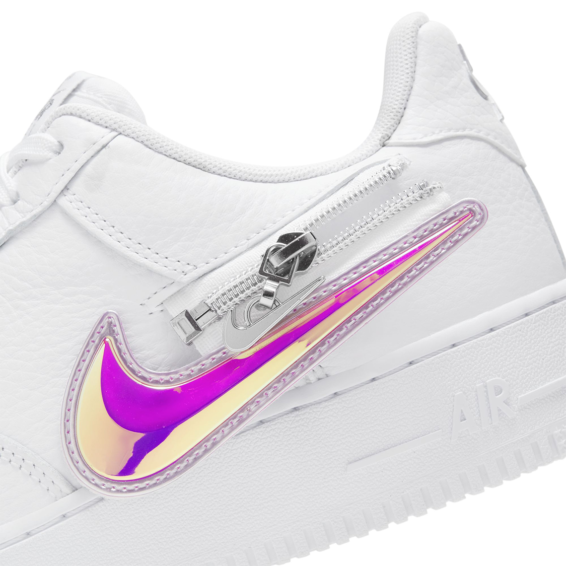 Air Force 1 Zipper Swoosh Iridesent 4