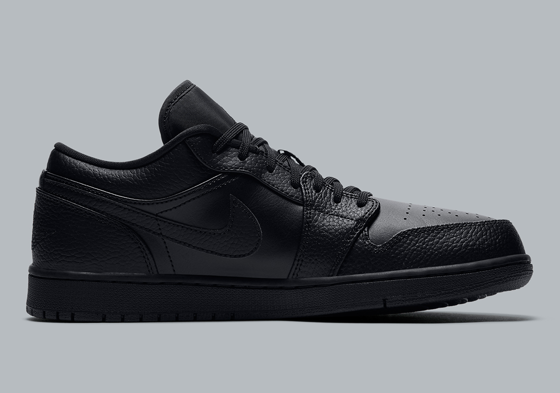 Air Jordan 1 Low Triple Black 553558 091 4