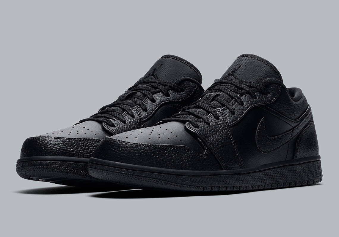 Air Jordan 1 Low Triple Black 553558 091 6