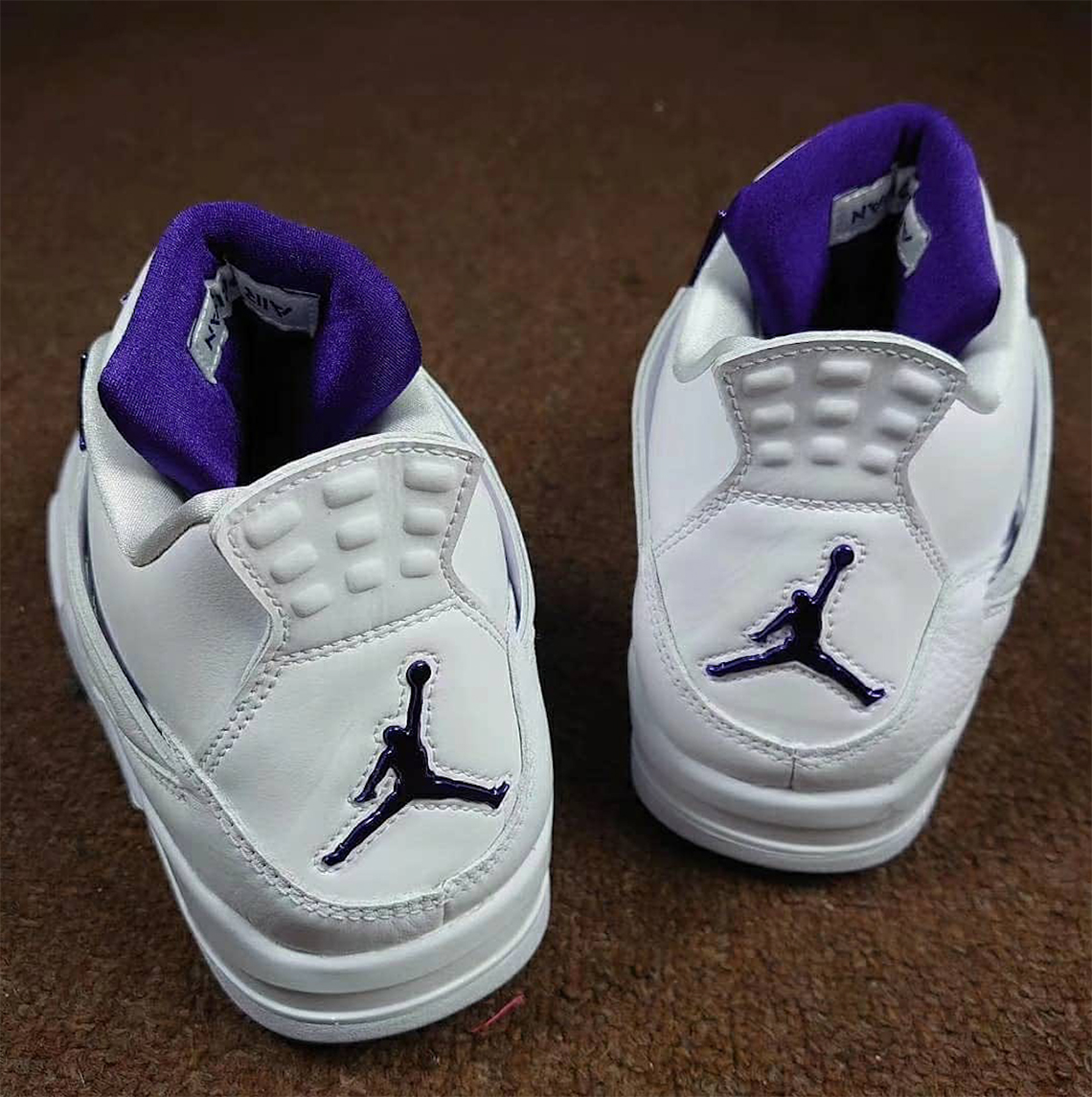 Air Jordan 4 White Metallic Silver Court Purple Ct8527 115 1