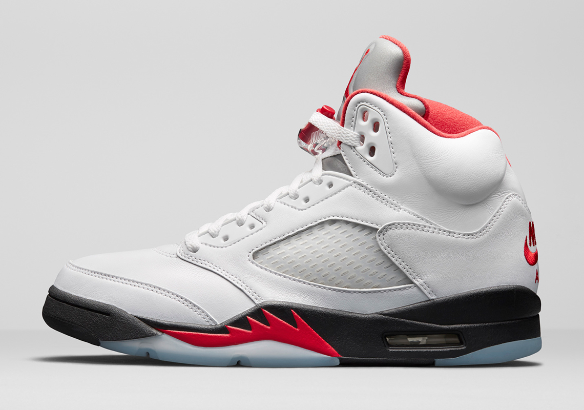 Official Images Of 2020's Air Jordan 5 "Fire Red"