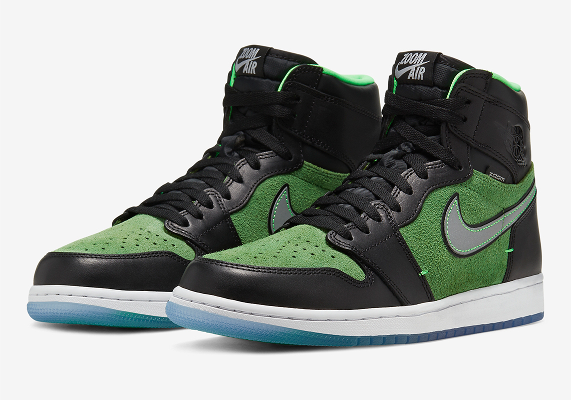 Detailed Look At The Air Jordan 1 High Zoom “Zen Green”