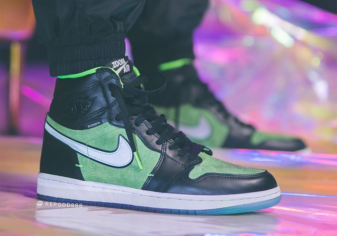 The Air Jordan 1 High Zoom Appears In New Black And Green Colorway