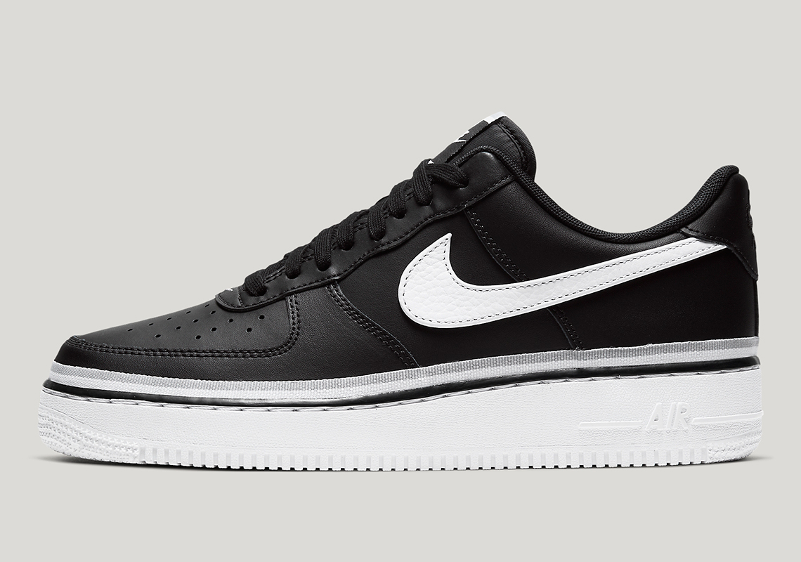 Nike's Ribboned Air Force 1 Appears In A Clean Black And White