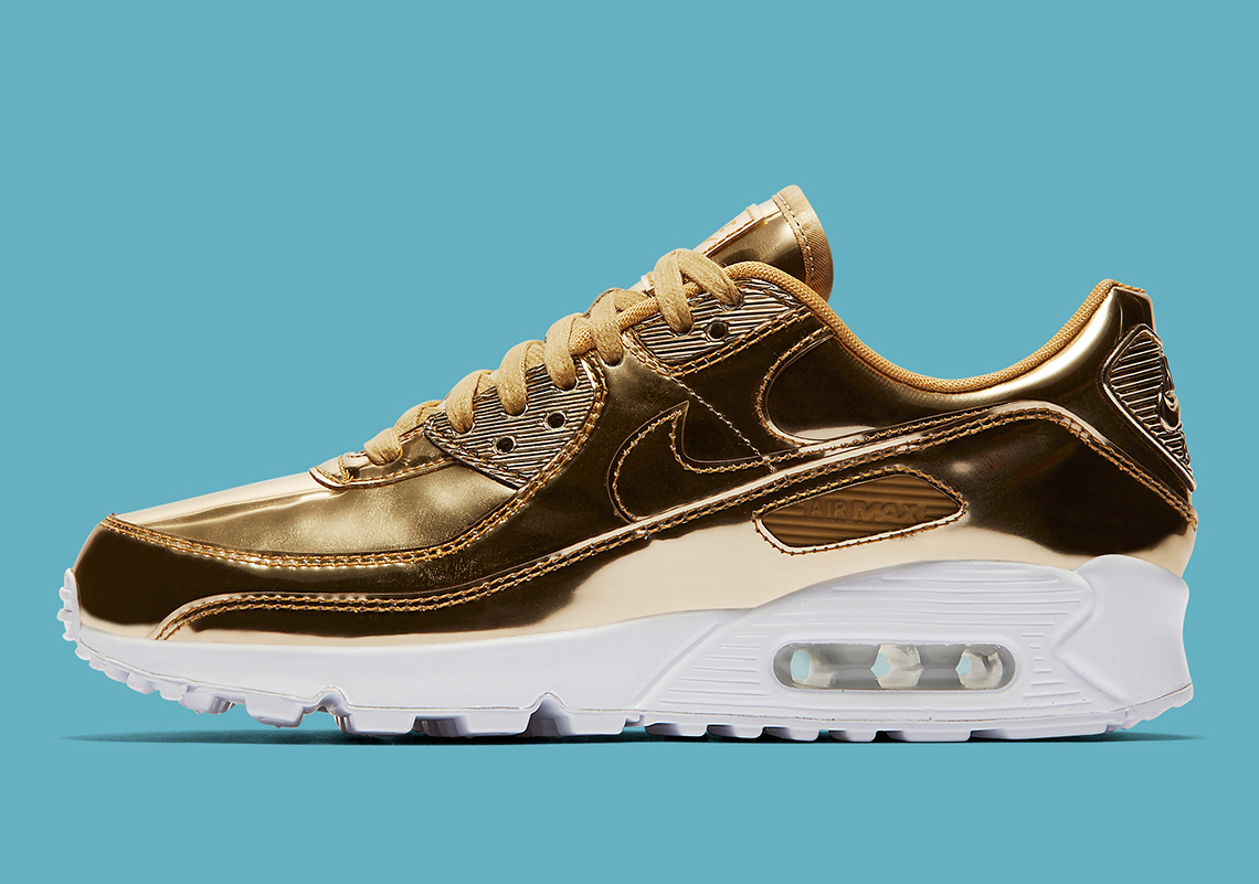 Nike Air Max 90 Medal Gold Cq6639 700 1