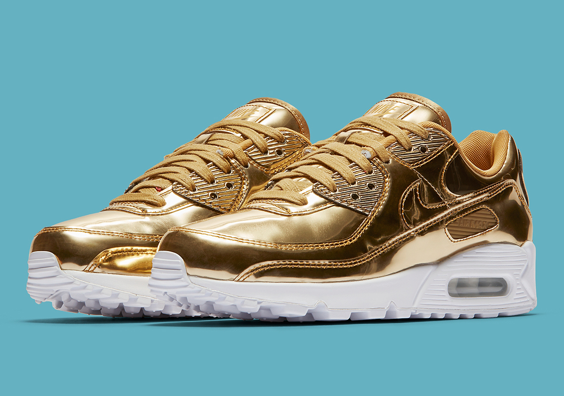 Nike Air Max 90 Medal Gold Cq6639 700 2