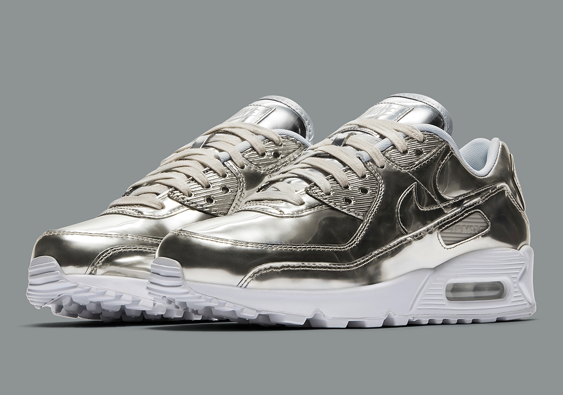 Nike Air Max 90 Medal Silver Cq6639 001 1