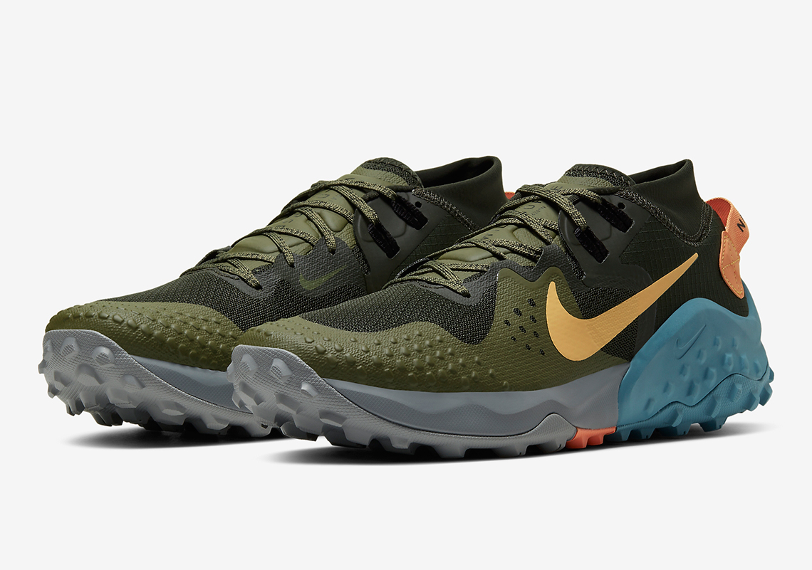 Nike Zoom Wildhorse 6 Olive Blue Bv7106 300 3