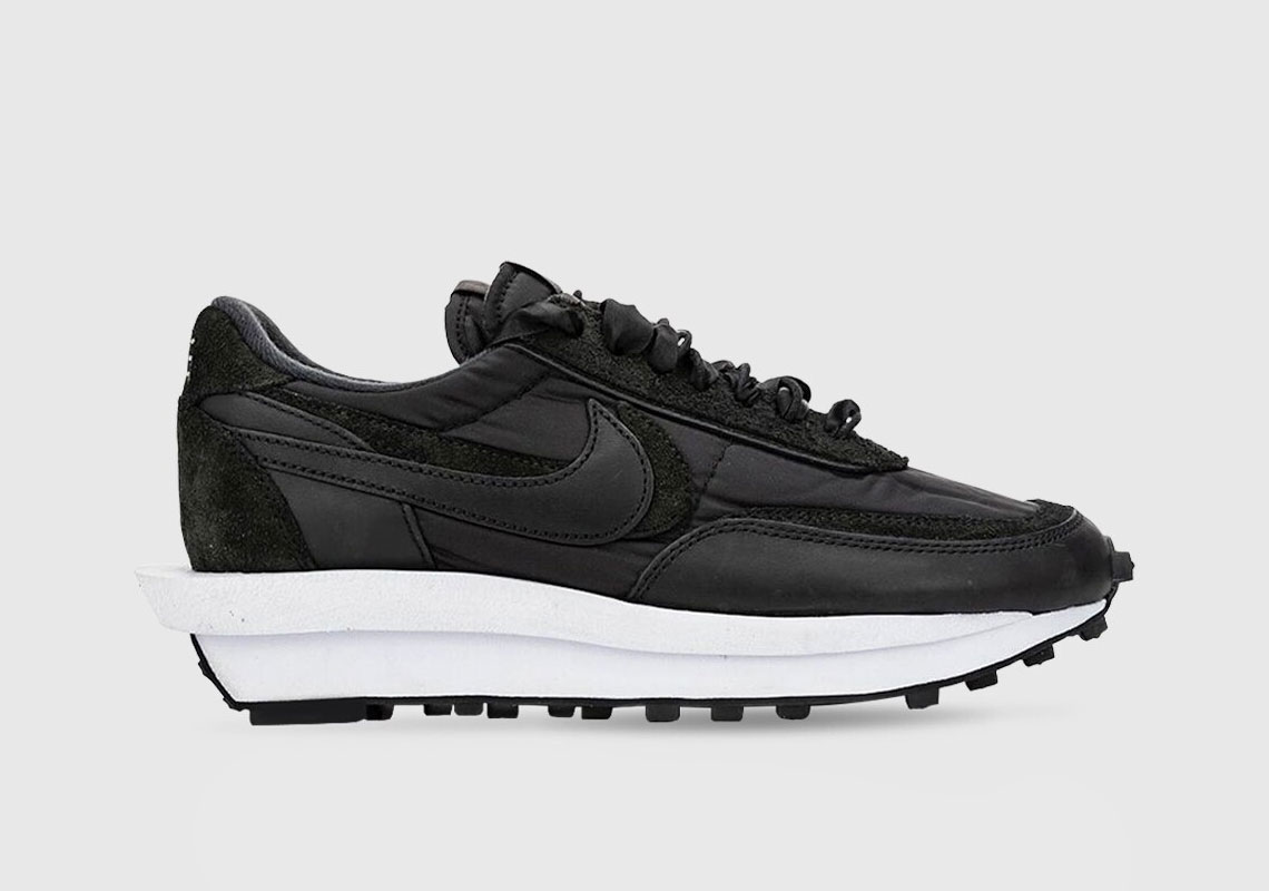 Sacai Nike Waffle Black Nylon Sacai Nike Ldwaffle White Nylon Bv0073 002