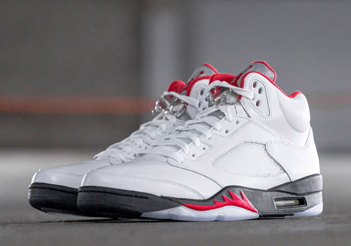 The Air Jordan 5 OG “Fire Red” Releases Tomorrow