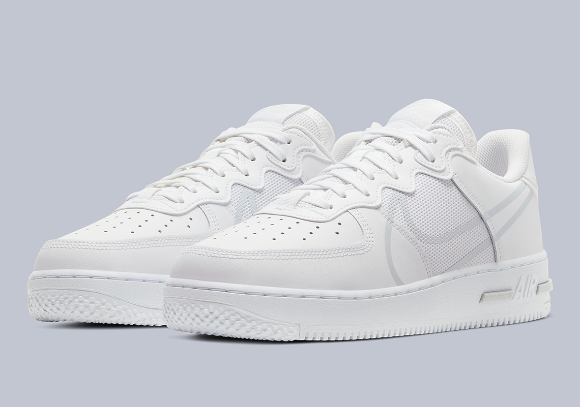 The Nike Air Force 1 React Arrives In A Clean Triple White Colorway