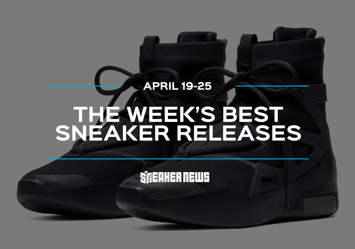 The Nike Air Fear of God 1 "Triple Black" and Yeezy 700 MNVN Among This Week's Top Sneaker Releases