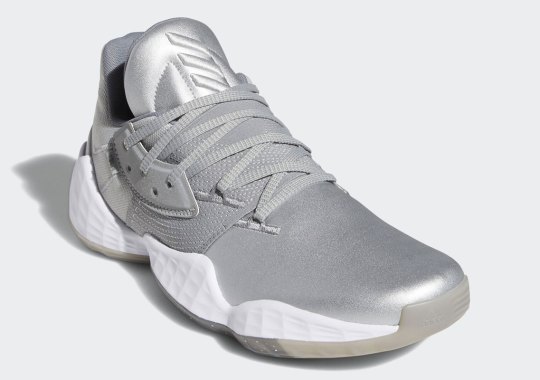 The adidas Harden Vol. 4 Gets A Matte Silver Look