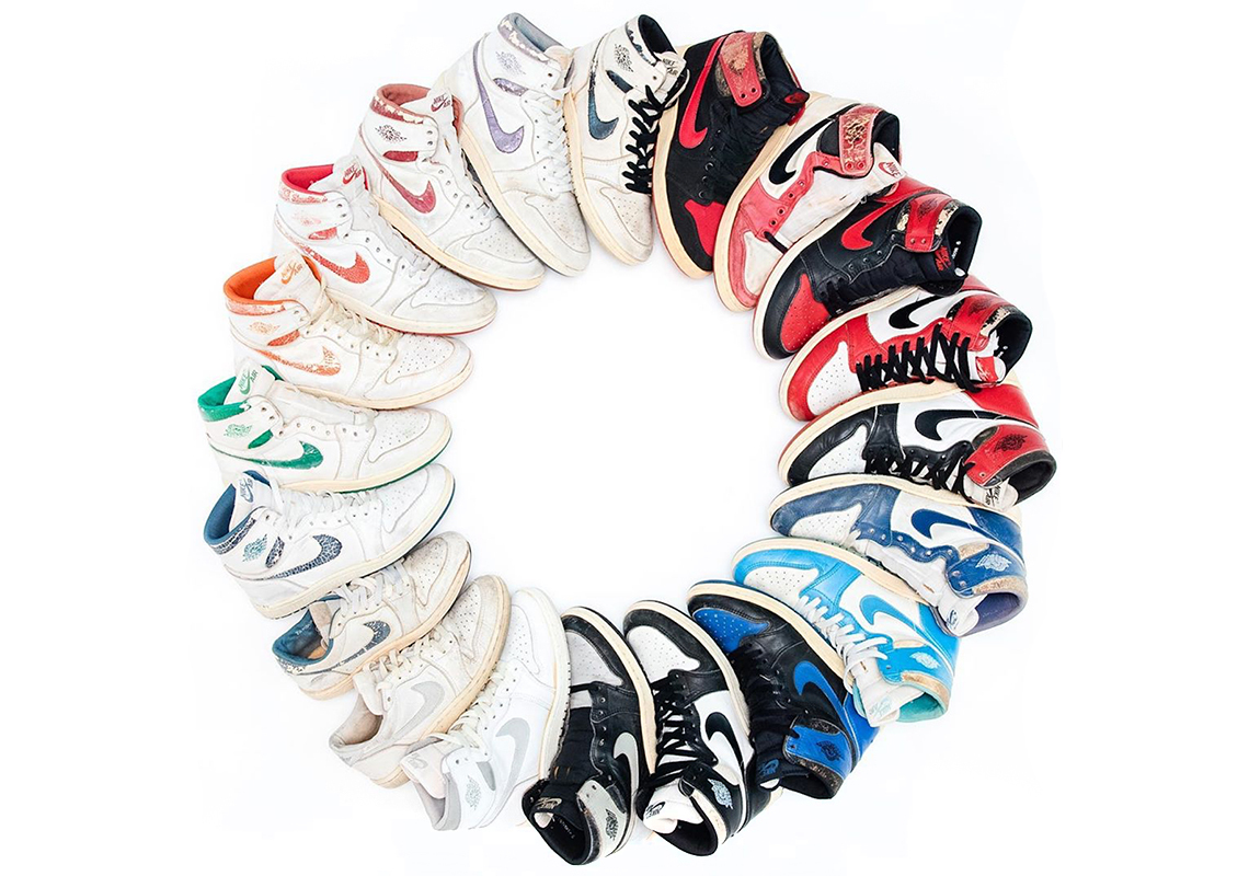 The Complete Set Of Original Air Jordan 1 Highs Revealed by @dunksrnice