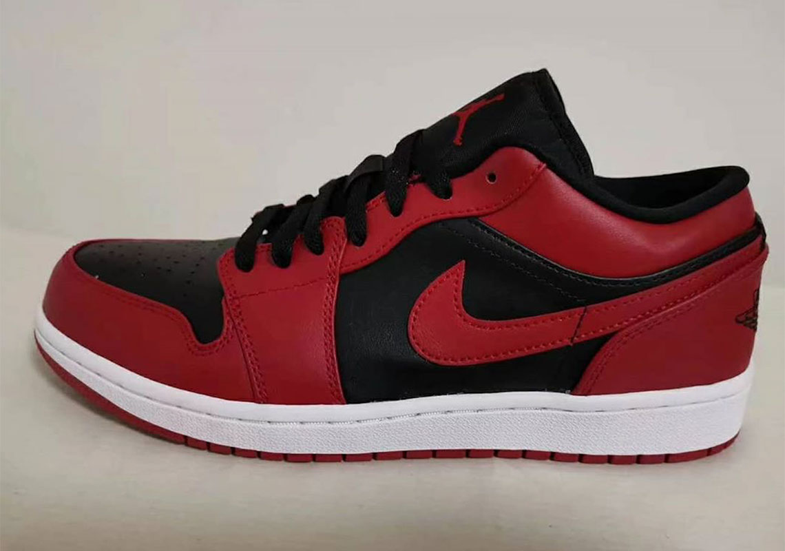 Air Jordan 1 Low Borrows The ’85 Varsity Red Colorblocking