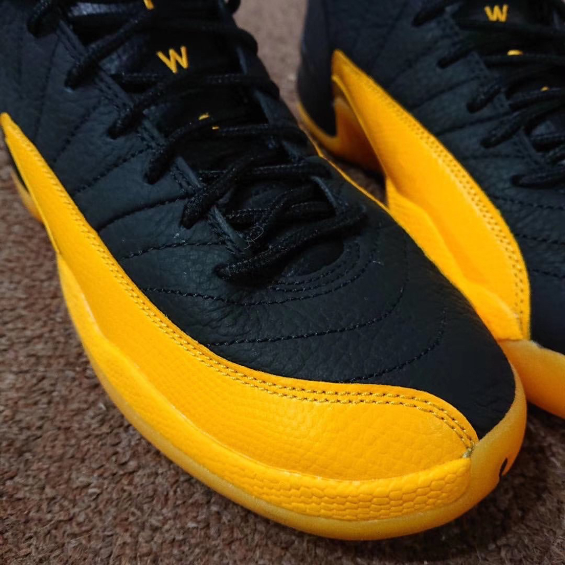 Air Jordan 12 Black University Gold Release Date 2