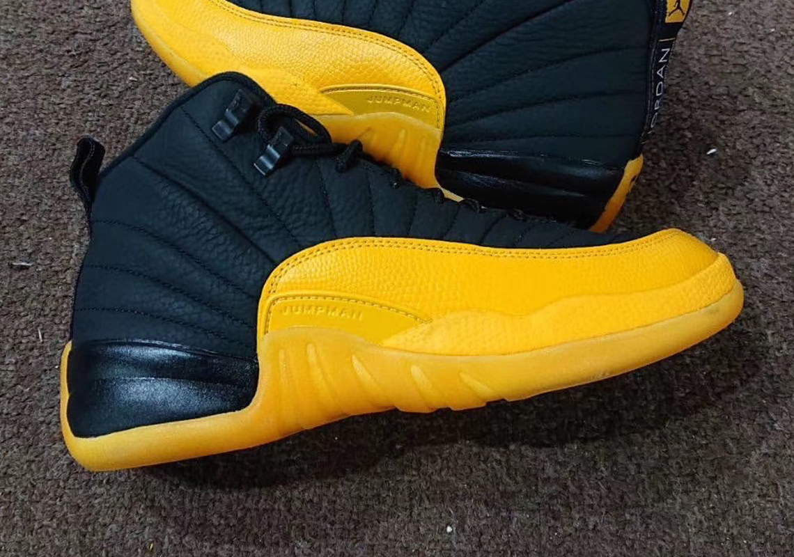 First Look At The Air Jordan 12 Retro In Black And University Gold