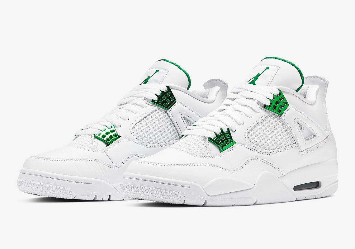 Official Images Of The Air Jordan 4 “Metallic Green”