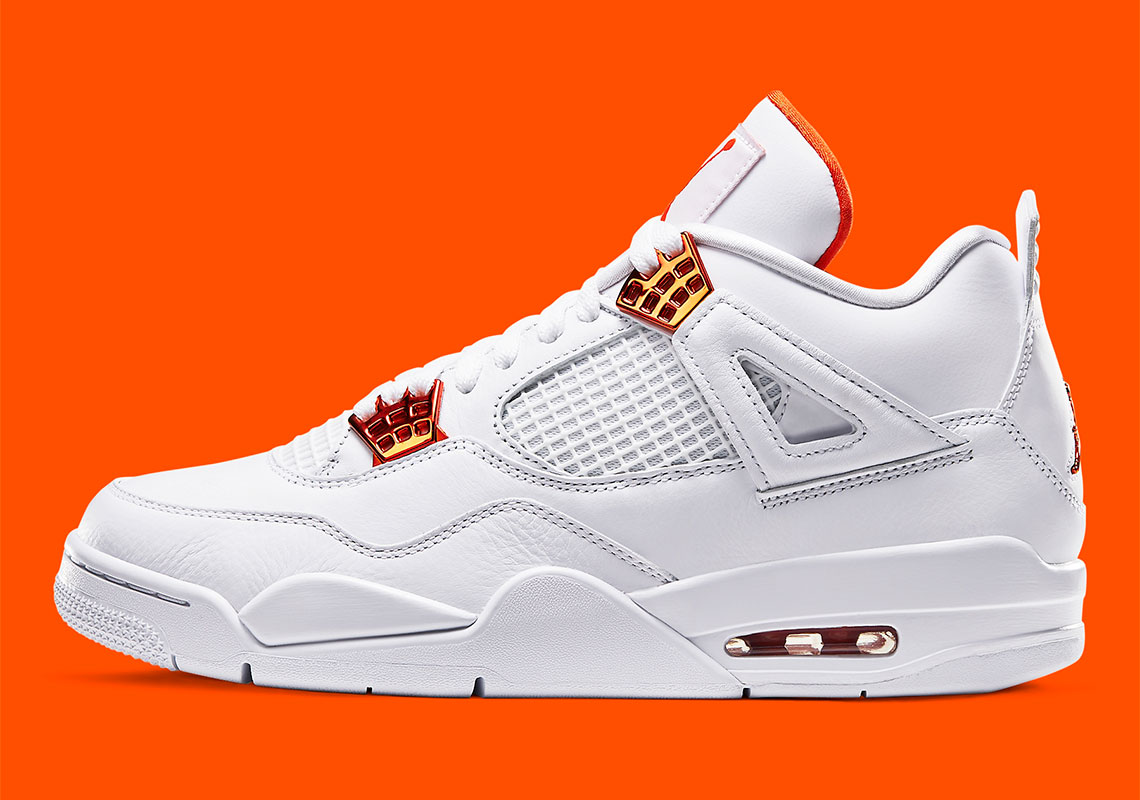 Air Jordan 4 White Metallic Orange Ct8527 118 Official Images 1