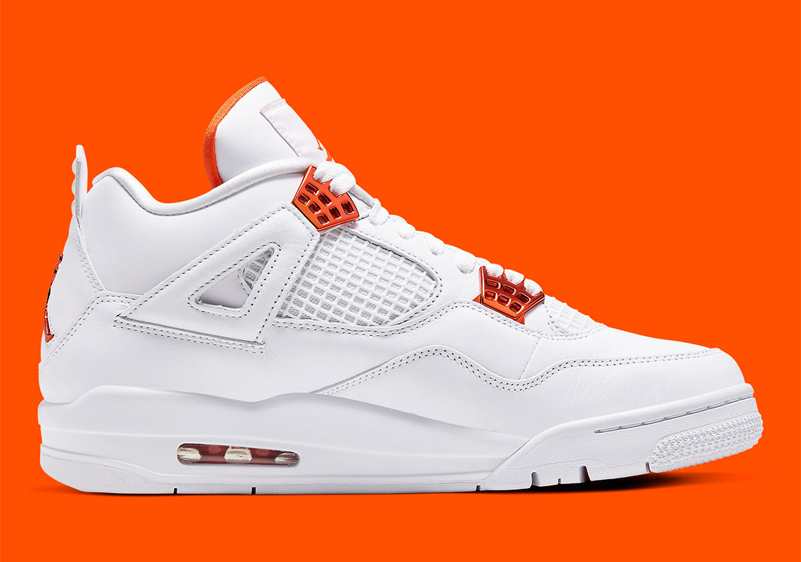 Air Jordan 4 White Metallic Orange Ct8527 118 Official Images 3