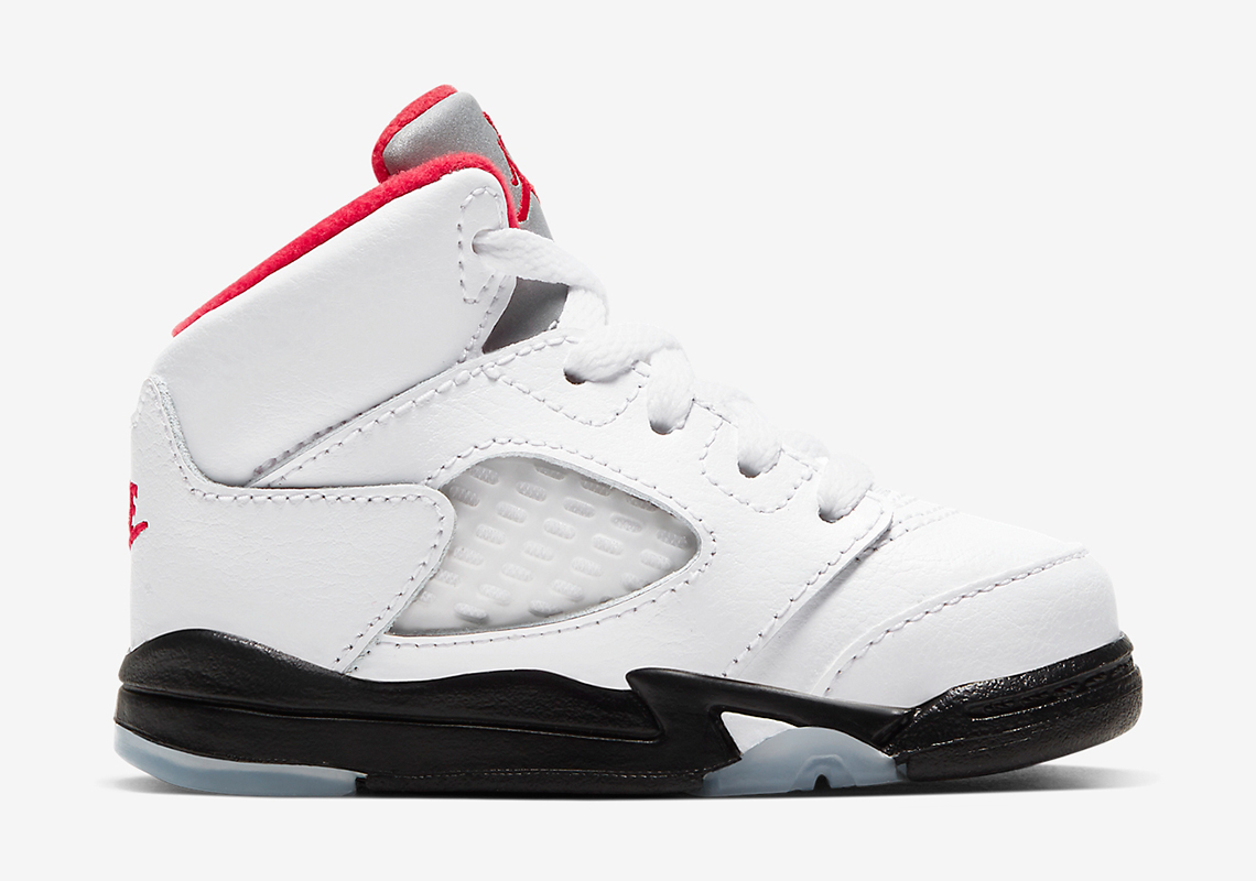 Air Jordan 5 Fire Red Infant 440890 102 3