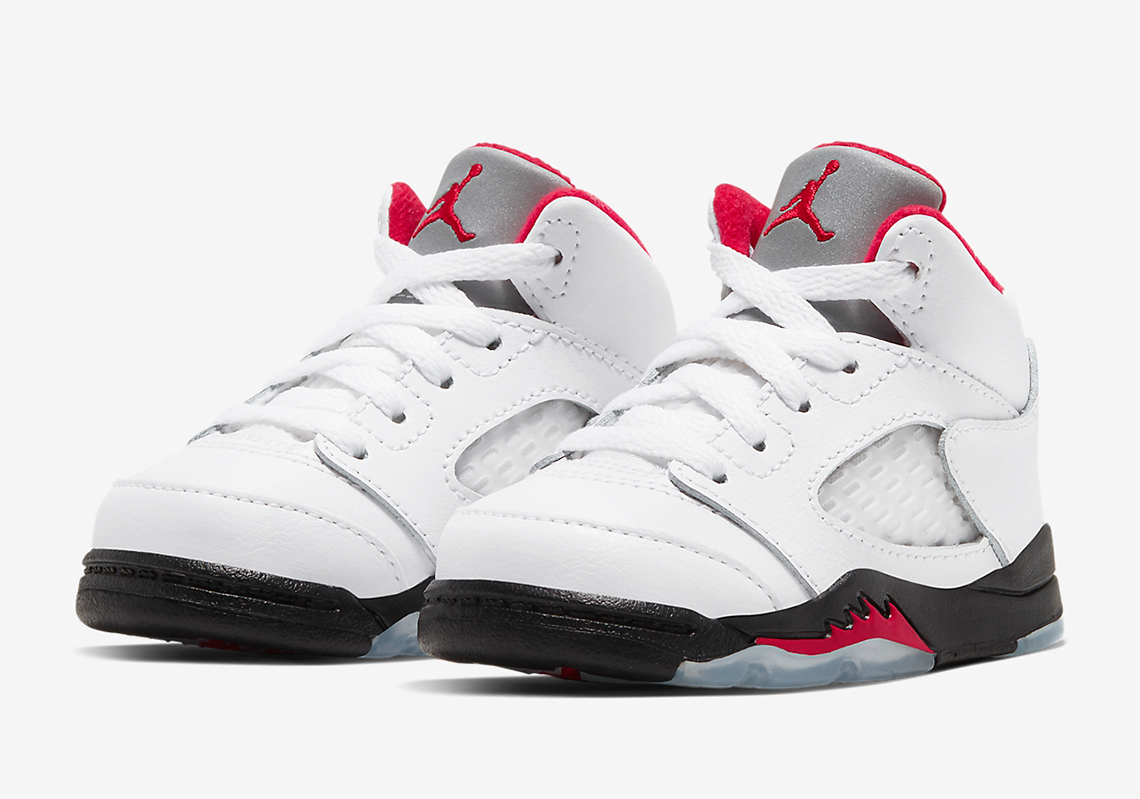 Air Jordan 5 Fire Red Infant 440890 102 4