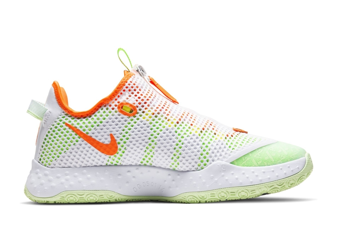 Nike Pg 4 Gatorate White Volt Orange 5